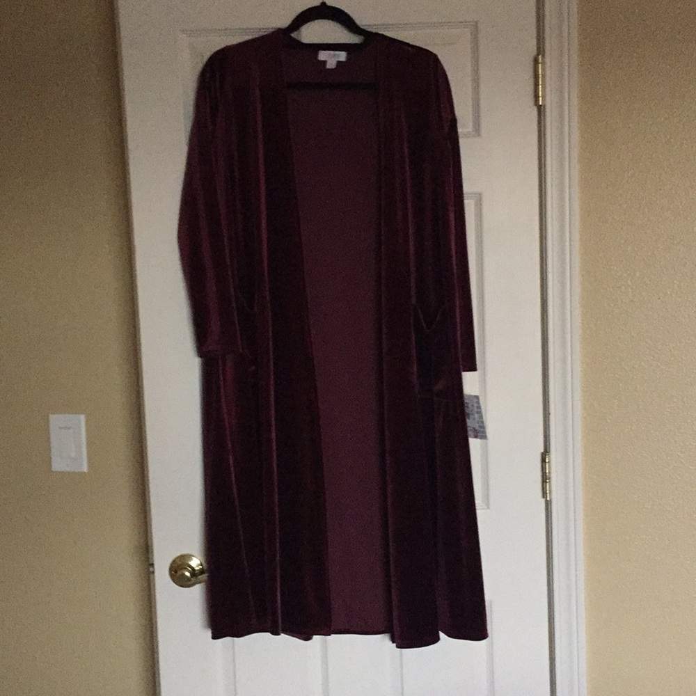 Lularoe size small velvet sarah cardigan